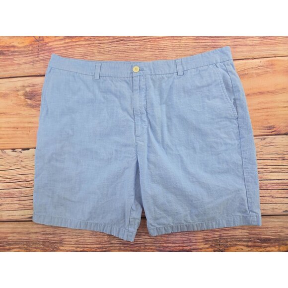 Vineyard Vines Mens Breaker Short 40 Lightweight Blue Chino Cotton Casual Summer - Picture 1 of 6
